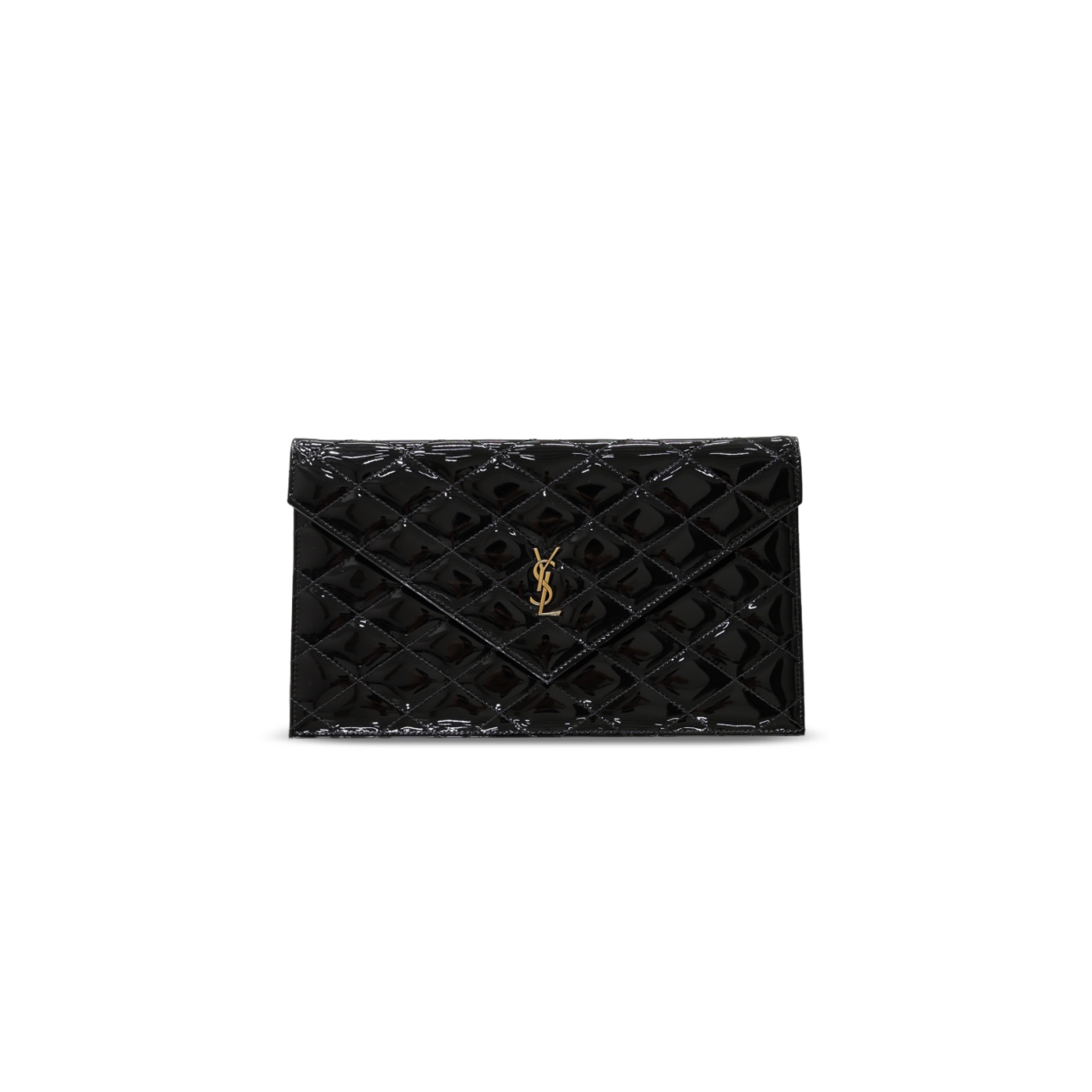 YSL PARIS POUCH IN PATENT LEATHER 869533 (27*16*1cm)